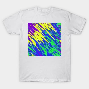 Spray Paint Mardi Gras Blue T-Shirt